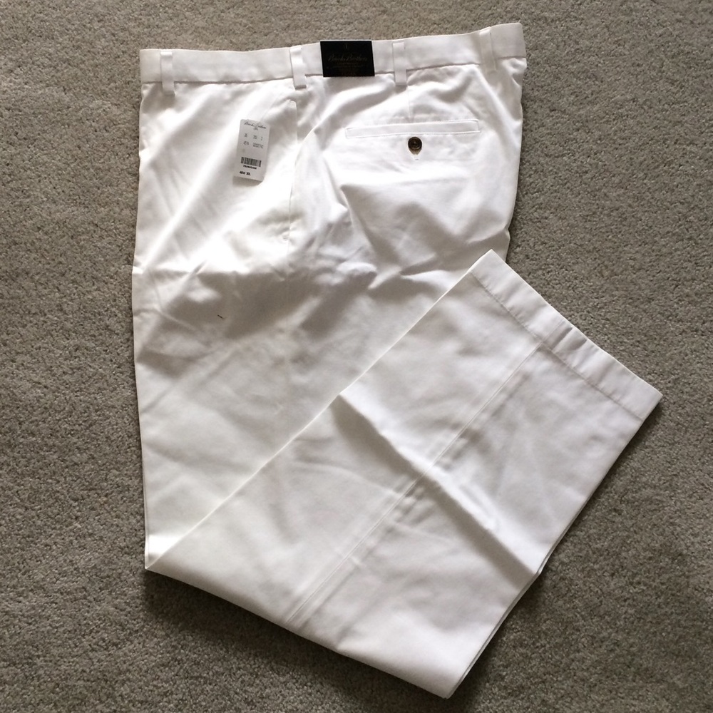 Brooks Brothers White Chinos